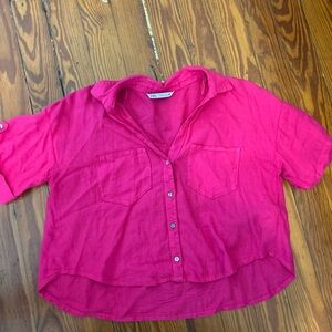 Zara Fuchsia Collared Shirt